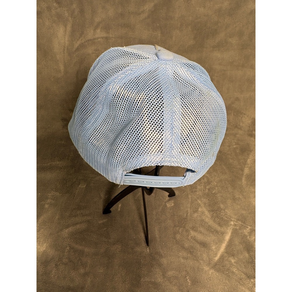 Bass Pro Shops Unisex Trucker Hat One Size Light Blue Mesh Snapback Logo Patch - Picture 2 of 11